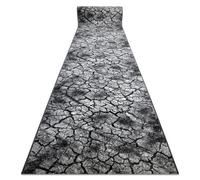 RugsX Silver Terra Runner in Grey | Size: 80 cm x 130 cm RUGSX Grey 80 cm x 130 cm