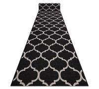 RugsX Runner Sizal Floorlux Design 20608 Moroccan Trellis Black / Silver 70 70X110 Cm