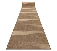 RugsX Sizal Floorlux Runner in Brown | Size: 80 cm x 440 cm RUGSX Brown 80 cm x 440 cm