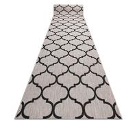 RugsX Sizal Floorlux Runner in Grey | Size: 80 cm x 100 cm RUGSX Grey 80 cm x 100 cm