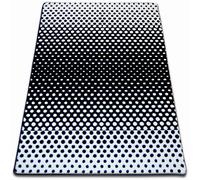 RugsX Sketch Rug - Black & White Gradient Dots - 120cm x 170cm