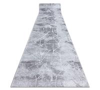 RugsX Structural Mefe Runner in Grey | Size: 120 cm x 300 cm RUGSX Grey 120 cm x 300 cm
