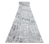 RugsX Structural Mefe Runner in Grey | Size: 60 cm x 200 cm RUGSX Grey 60 cm x 200 cm