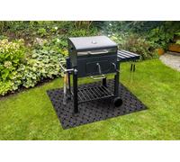 RugsX Vectra 316 Protective Grill Mat For Terrace, Outdoor - Beige 150X200 Cm