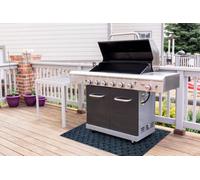 RugsX Vectra 800 Protective Grill Mat For Terrace, Outdoor - Blue 100X180 Cm