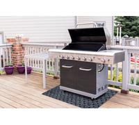 RugsX Vectra 902 Protective Grill Mat For Terrace, Outdoor - Light Grey 120X200 Cm