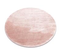 RugsX Carpet Visco Circle Pink 8 Plush, Imitation Of Rabbit Fur Circle 160 Cm