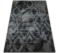 RugsX Vogue Rectangular Rug - Stylised Distressed Damask - 200cm x 290cm