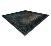 RugsX Wool Carpet Omega Mamluk Square - Rosette Vintage Dark Blue 170X170 Cm