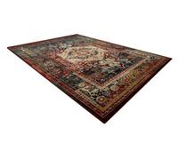 RugsX Wool Carpet Polonia Alhambra Ornament, Frame Ruby 170X235 Cm