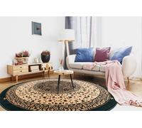 RugsX Wool Carpet Polonia Circle Witraca Stained Glass Emerald Circle 135 Cm