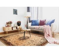 RugsX Wool Carpet Polonia Kordoba25 Rosette, Frame Light Ruby 300X400 Cm