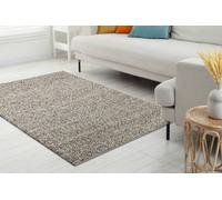RugsX Wool Carpet Tahar 99005 Anthracite - Hand-Woven Loop, Melange 90X150 Cm