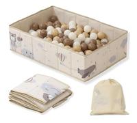RUGUIES- Ball Pit for Baby and children under 3 years old- Rectangular Ball Pool- Kids' Ball Pits- Portable and Folding- For indoor and Outdoor- Waterproof- (balls not included).
