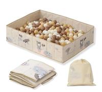 RUGUIES- Ball Pit for Baby and children under 3 years old- Rectangular Ball Pool- Kids' Ball Pits- Portable and Folding- For indoor and Outdoor- Waterproof- (balls not included).