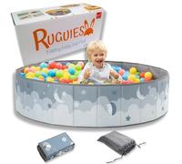 RUGUIES-Ball Pit for Baby- Baby Ball Pit- Kids' Ball Pits- Portable and Folding Ball Pool- Big Toddler Ball Pit- for Indoor and Outdoor- Waterproof 48x12/120x30cm (Balls not Included) (Sky)