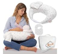 RUGUIES- Nursing Pillow- Breast Feeding Pillow Baby- Ergonomic and Adjustable Breastfeeding Pillows-Additional Anti-reflux Cushion to Elevate the Baby's Head-Double Washable Cover 100% Cotton.