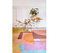 RugVista Arty, Rug, Modern carpets, 5′3″ x 7′7″ ft (160x230 cm), Rectangular, Medium Pile, Living Room, Dining Bedroom, Dry Clean Only, Care & Fair Certified, Multicoloured