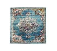 RugVista Balmoral, Rug, Modern carpets, 6′7″ x ft (200x200 cm), Square, Medium Pile, Living Room, Dining Bedroom, Kitchen, Dry Clean Only, oeko_tex_100, Dark Teal