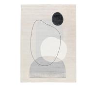 RugVista Bilbao, Rug, Modern carpets, 6′7″ x 4′7″ ft (200 140 cm), Rectangular, Medium Pile, Dry Clean Only, oeko_tex_100, Beige/Grey