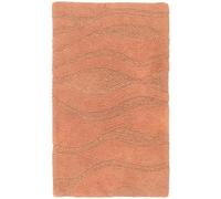RugVista Breeze Bath Mat, 50x80 cm, Rectangular, Modern, Low Pile, Machine Washable 30°, Bathroom, Toilet, anti-slip, Terracotta