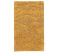 RugVista Breeze Bath Mat, Modern, 50x80 cm, Rectangle, Bath Rug, Low Pile, Machine Washable 30°, Bathroom, Toilet, Yellow