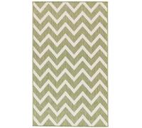 RugVista Capri, In & Outdoor Rug, Modern carpets, 3′3″ x 5′3″ ft (100x160 cm), Rectangular, Low, Kitchen, Patio, Hand Wash Only, UV Resistant, Olive