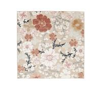 RugVista Cherri In & Outdoor Rug, Modern, 200x200 cm, Square, Outdoor Carpet, Medium Pile, Hand Wash, living room,kitchen,terrace,garden,balcony,patio, Water Resistant, UV Resistant, Beige/Pink