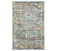 RugVista Chillon, Rug, Modern carpets, 5′3″ x 7′7″ ft (160x230 cm), Rectangular, Medium Pile, Living Room, Dining Bedroom, Kitchen, Dry Clean Only, oeko_tex_100, Light Blue/Multi