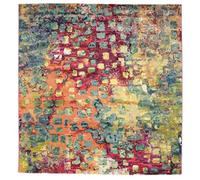 RugVista Davina, Rug, Modern carpets, 6′7″ x ft (200 200 cm), Square, Medium Pile, Living Room, Dining Bedroom, Kitchen, Dry Clean Only, oeko_tex_100, Multicoloured