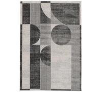 RugVista Deco Rug, Modern, 200x300 cm, Rectangle, Carpet, Low Pile, Dry Clean, living-room,dining-room,bedroom, Black/Off White