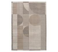 RugVista Deco Rug, Modern, 240x340 cm, Rectangle, Carpet, Low Pile, Dry Clean, living-room,dining-room,bedroom, Beige/Grey