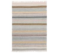 RugVista Ester, Rug, Kilim Modern, 7′3″ x 10′6″ ft (220x320 cm), Rectangular, Low, Living Room, Dining Bedroom, Dry Clean Only, Care & Fair Certified, Multicoloured