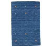 RugVista Gabbeh loom Two Lines Rug, Oriental Gabbeh, 100x160 cm, Rectangle, Carpet, Medium Pile, Dry Clean, living-room,dining-room,bedroom, Blue
