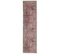 RugVista Galaxy Oriental Rug, Modern, 80x300 cm, Runner, Carpet, Low Pile, Machine Washable 30°, living-room,bedroom,kitchen,hallway, Rust/Blue