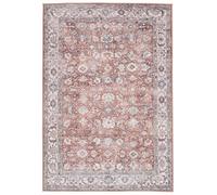 RugVista Galore Oriental Rug Terracotta/Beige, Machine-Washable Chenille, Soft Underfoot, Ideal for Living Rooms and Bedrooms, 200 x 300 cm, 1 Rug per Pack