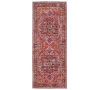 RugVista Georgia Oriental, Rug, Modern carpets, 2′7″ x 6′7″ ft (80x200 cm), Rectangular, Low, Living Room, Bedroom, Kitchen, Hallway, Machine Wash, oeko_tex_100, Red/Pink