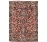 RugVista Khalifa Oriental Red Rug - Soft Chenille, Machine-Made, Stain-Resistant, OEKO-TEX Certified, 160 × 230 cm (5.2 × 7.5 ft) Includes 1 Rug per Pack