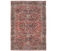 RugVista Khalifa Oriental Rug, Modern, 200x300 cm, Rectangle, Carpet, Low Pile, Machine Washable 30°, living-room,bedroom,kitchen,christmas, Red