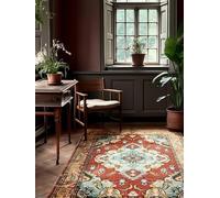 RugVista Leia, Rug, Modern carpets, 5′3″ x 7′7″ ft (160x230 cm), Rectangular, Medium Pile, Living Room, Dining Bedroom, Kitchen, Dry Clean Only, oeko_tex_100, Orange