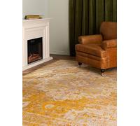 RugVista Nadia, Rug, Modern carpets, 7′7″ x 5′3″ ft (230 160 cm), Rectangular, Low, Living Room, Dining Bedroom, Kitchen, Dry Clean Only, oeko_tex_100, Yellow