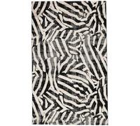 RugVista Nalori, Rug, Modern carpets, 5′3″ x 7′7″ ft (160x230 cm), Rectangular, Medium Pile, Living Room, Dining Bedroom, Dry Clean Only, oeko_tex_100, Black/Beige