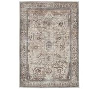 RugVista Oxana Oriental Rug - Modern Rectangular Area Rug in Brown and Beige, Water-Resistant, Chenille and Jute Blend, OEKO-TEX Certified, Elegant Décor for Living Rooms or Bedrooms - 200 x 300 cm