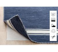 RugVista Polyester Hallway Runner - Blue and Turquoise Anti-Slip Non-Slip Backing Durable Ideal for Hallways, Kitchens, Stairs and Bedroom Floors 80 x 300 cm Includes One Runner