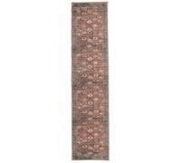 RugVista Shabibi Oriental Rug, Modern, 80x350 cm, Runner, Carpet, Low Pile, Machine Washable 30°, living-room,bedroom,kitchen,hallway,christmas, Rust