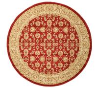 RugVista Ziegler Kaspin Rug, Oriental Ziegler/Kazak, Ø 250 cm, Round, Carpet, Medium Pile, Dry Clean, living-room,dining-room,bedroom,kitchen,christmas, Red