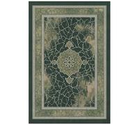 Rugzella Cranesbill Green Abstract Rug, Washable, Non Slip, Low Pile, Soft | Green, Grey, White | 6mm low pile, slips under most inside doors | non-slip backing | machine washable | no shedding | indoor