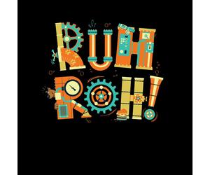 Ruh-Roh! Clockwork Men's T-Shirt - Black - L