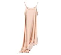RUHANE Womens Nightgown Sleeveless Long Nightshirt Night Dress Plus Size Sleepshirt Chemise Lounge Dress XL-8XL,Skin Color,7XL