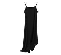 RUHANE Womens Nightgown Sleeveless Long Nightshirt Night Dress Plus Size Sleepshirt Chemise Lounge Dress XL-8XL,Black,6XL